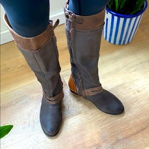 Kelsi Dagger Leather Tall Riding Boots